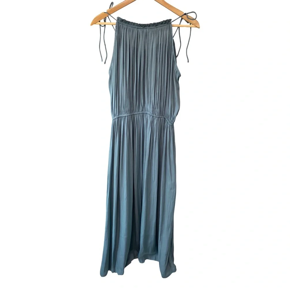 Modern Citizen Blue Gray Maxi Dress with Tie Straps - Picture 10 of 14